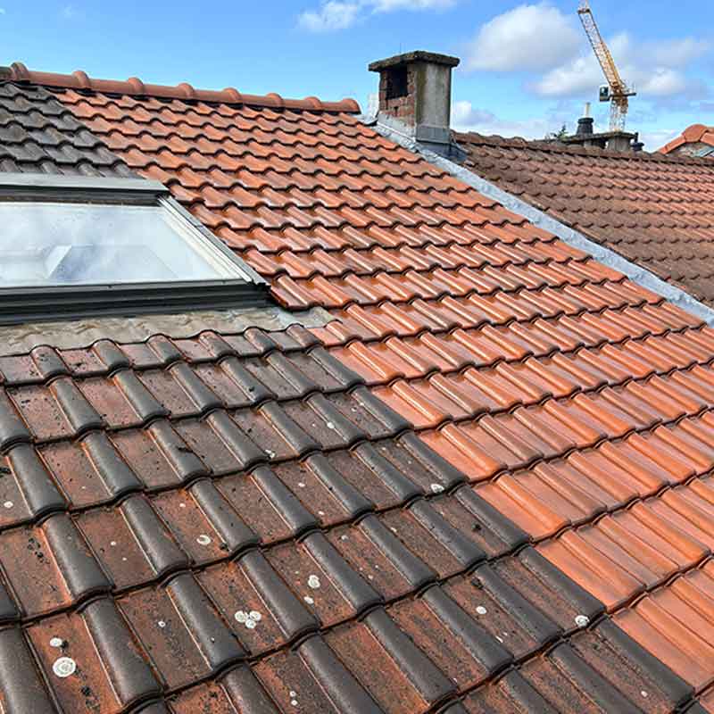 LE ROY DES TOITS : travaux de couverture, zinguerie, entretien de toiture : nettoyage, démoussage et peinture hydrofuge toiture, étanchéité toit plat roofing et nettoyage des extérieurs  ... intervention en BELGIQUE: région Flamande, Wallonne et Bruxelles, Liège ….